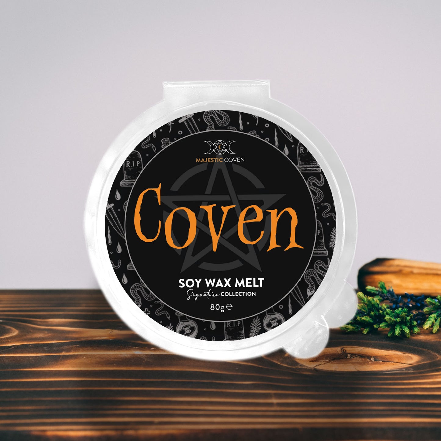 Coven - Bonfire - Soy Wax Melt 80g Segment Pot Majestic Coven