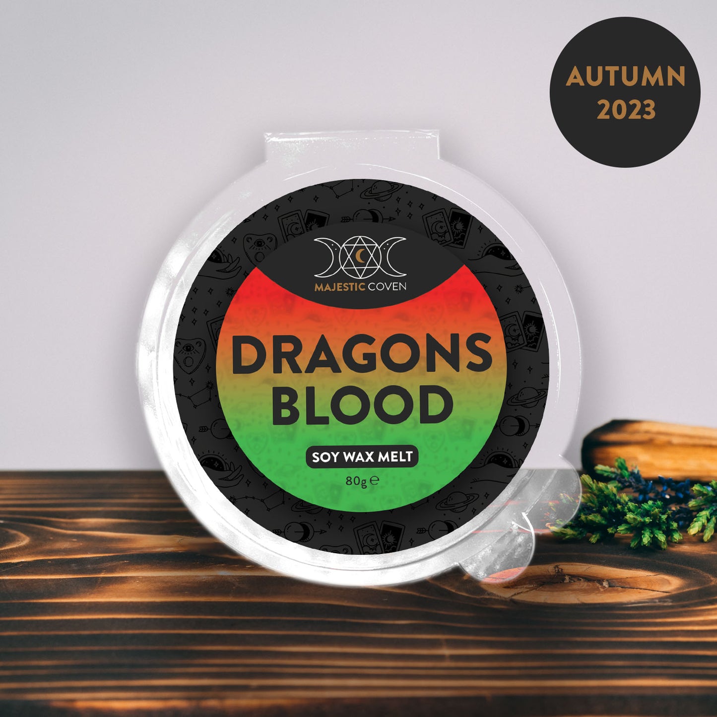 Dragon's Blood - Soy Wax Melt 80g Segment Pot Majestic Coven