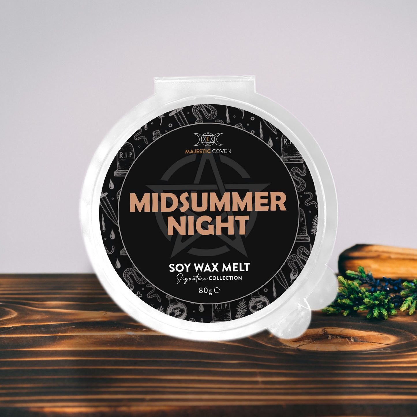 Midsummer Night - Soy Wax Melt 80g Segment Pot Majestic Coven