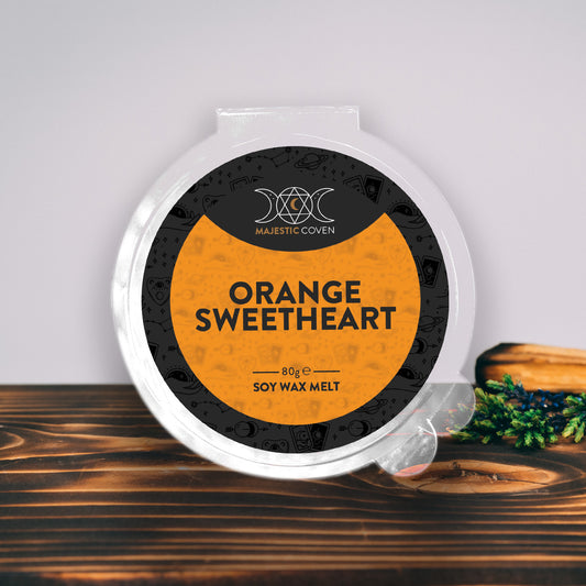 Orange Sweetheart - Soy Wax Melt 80g Segment Pot Majestic Coven