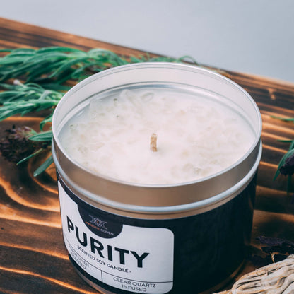 Purity - Clear Quartz Infused Crystal Soy Candle