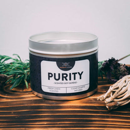 Purity - Clear Quartz Infused Crystal Soy Candle