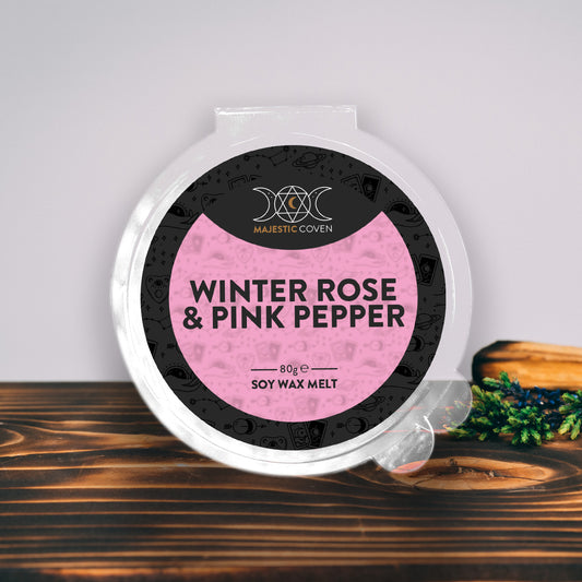 Winter Rose - Soy Wax Melt 80g Segment Pot Majestic Coven
